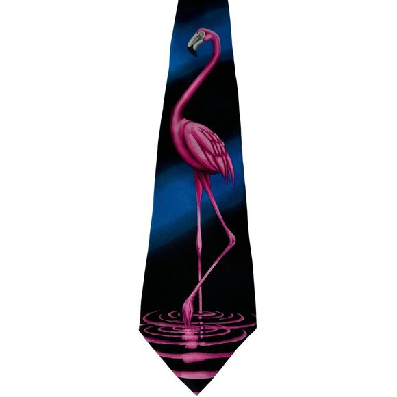 Museum Artifacts Flamingo Tie, New with Tag - Picture 2 of 8